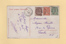 Port Said - Correspondance D Armees - 1910 - Marine Francaise - Type Blanc - Brieven En Documenten