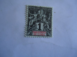 INDIA  FRANCE  COLONIES MLN   STAMPS 1C - Otros & Sin Clasificación