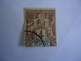 INDIA  FRANCE  COLONIES USED   STAMPS 4C - Otros & Sin Clasificación