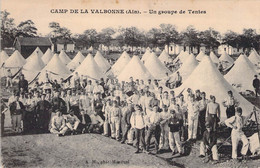 CPA MILITARIAT - Camp De La Valbonne - Un Groupe De Tentes AM Phot Montiuel - Casernas