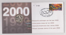 N°2878 - NUMISLETTER - PREMIER TIMBRE-POSTE BELGE DE L' AN 2000 -  WELCOME 2000 -  1-1-2000 - Numisletters