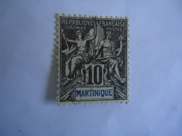 MARTINIQUE  FRANCE  COLONIES USED STAMPS 10C - Autres & Non Classés