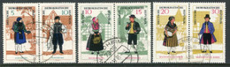 DDR / E. GERMANY 1966 Traditional Costumes Pairs  Used With Postal Cancellations.  Michel  1214-19 - Usados