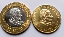 2 Coins 2000 Vaticano (Prova Euro) Ano Santo - Vatican