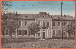 D74 - SCIEZ - ÉCOLE - MAIRIE ET MONUMENT AUX MORTS - Carte Colorisée - Sciez