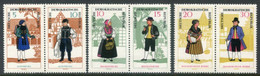 DDR / E. GERMANY 1966 Traditional Costumes Pairs  MNH / **.  Michel  1214-19 - Neufs