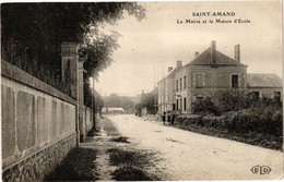 CPA St-Amand - La Mairie Et La Maison D'École (208107) - Saint Amand Longpre