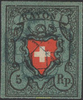 642248 USED SUIZA 1850 ESCUDO DE SUIZA - 1843-1852 Timbres Cantonaux Et  Fédéraux