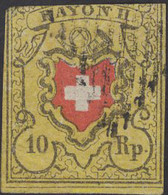 642321 USED SUIZA 1850 ESCUDO DE SUIZA - 1843-1852 Federal & Cantonal Stamps