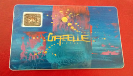 TELECARTE RARE  GAFELLE SUR JEUX OLYMPIQUE D HIVER - Privat