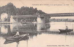 CPA FRANCE - 89 - PECHE - Paysage De L'Yonne - Nos Petites Passions - Poulain Rocher - Fishing