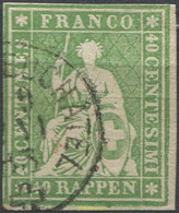 668726 USED SUIZA 1854 HELVETIA - Gebraucht