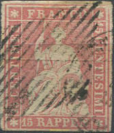 668730 USED SUIZA 1854 HELVETIA - Gebraucht