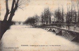 CPA FRANCE - 89 - Tonnerre - Innondations Du 20 Janvier 1910 - Le Pont St Nicolas - Tonnerre