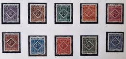 Madagascar 1947 Taxe 31/40 **TB Cote 13€ - Portomarken