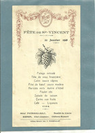 37  NEUILLE LE LIERRE - HOTEL PATROUILLAULT - MENU 1928 (ref A4444) - Neuillé-Pont-Pierre