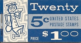 UNITED STATES (USA), 1964, Booklet 115, $1,  Michel 68y - 2. 1941-80