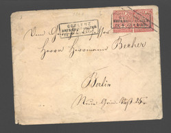 Norddeutscher Postbezirk,U1Bb, Mit Zusatzfrankatur ,o,Coblenz BHFS Briefkasten (208) - Postwaardestukken