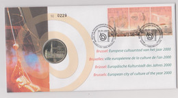 N°2882/2884 - NUMISLETTER -  BRUXELLES - VILLE EUROPEENNE DE LA CULTURE DE L' AN 2000 -  22-1-2000 - Numisletter