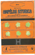 ETIQUETTE VIN BORDEAUX AMPELOS BITURICA HOMMAGE AUX BITURIGES PEUPLADE GAULOISE Cf Commentaires En Annexe - Völker