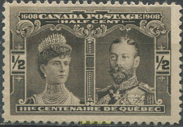 684302 HINGED CANADA 1908 3 CENTENARIO DE LA FUNDACION DE QUEBEC - Usados