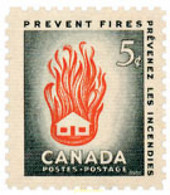 129723 MNH CANADA 1956 SEMANA DE PREVENCION CONTRA LOS INCENDIOS - 1952-1960