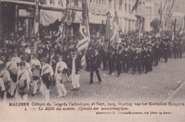 Malines Mechelen Clôture Du Congrès Catholique 26 Sept 1909 N° 1 Le Défilé Des Sociétés - Malines