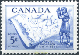 129729 MNH CANADA 1957 CENTENARIO DE LA MUERTE DE DAVID THOMPSON - 1952-1960