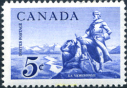 129752 MNH CANADA 1958 PIERRE GAULTIER DE VARENNE DE LA VERENDRYE, EXPLORADOR FRANCES - 1952-1960