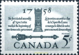 129759 MNH CANADA 1958 BICENTENARIO DE LA 1ª ASAMBLEA DE LA NUEVA ESCOCIA - 1952-1960