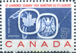 249072 HINGED CANADA 1959 INAGURACION DEL LA RUTA MARITIMA DE SAINT-LAURENT - 1952-1960