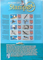 GB  STAMPEX Smilers Sheets   Autumn 2011 - British Sea Birds - Persoonlijke Postzegels