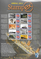 GB  STAMPEX Smilers Sheets   - Spring 2012 - RMS Titanic - Timbres Personnalisés