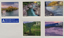 2022 Zu 1860-1864 / SBK 1856-1860 / Mi 2745-2749 Rivières-fleuve **/MNH - Ungebraucht