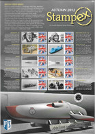 GB  STAMPEX Smilers Sheets   -  Autumn 2012 - British Speed Kings - Francobolli Personalizzati