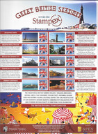 GB  STAMPEX Smilers Sheets   -  Autumn 2014 - Great British Seasides - Personalisierte Briefmarken