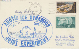 USA Driftstation AIDJEX Arctic Ice Dynamics  Joint Experiment Card  APRIL 28 1972 (RD168) - Stations Scientifiques & Stations Dérivantes Arctiques