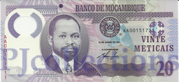 MOZAMBIQUE 20 METICAIS 2006 PICK 149a POLYMER UNC - Mozambique