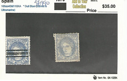 56990 ) Spain  1870  *Mint  Barred - Nuevos