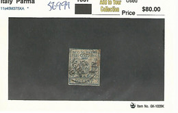 56999 ) Italy Parma  1857  Postmark Cancel - Parme