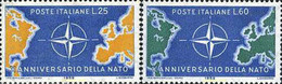 130531 MNH ITALIA 1959 10 ANIVERSARIO DE LA OTAN - OTAN