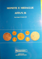 Catalogo D'asta Nomisma - Asta N. 16 - 27/09/2000 - Livres & Logiciels