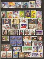 Père Noël - Petit Lot De 51 Timbres° - Vrac (max 999 Timbres)