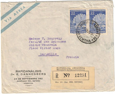 Argentina - Argentine - Santiago Del Estero - Lettre Avion Recommandée Pour Marseille (France) - 1965 - Storia Postale