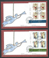 Canada # 1815-1816-1817 LL. PB. On FDC's - Christmas 1999 - Vctorian Angels - 1991-2000