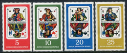 DDR / E. GERMANY 1967 Playing Cards MNH / **.  Michel 1298-1301 - Neufs