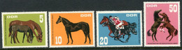 DDR / E. GERMANY 1967 Horse Breeding MNH / **.  Michel 1302-05 - Unused Stamps