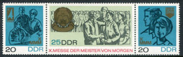 DDR / E. GERMANY 1967 Masters Of Tomorrow Strip MNH / **.  Michel 1320-22 - Nuevos