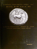 Catalogo D'asta CNG "Classical Numismatic Group" - Asta N. 53 - 15/03/2000 - Livres & Logiciels