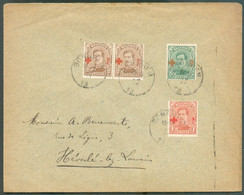 CROIX-ROUGE 1918 - 1c., 2c. (x2) Et 5c. Obl. Sc BORNHEM Sur Lettre Du 14-IV-1919 Vers Héverlé (Louvain) - 20401 - 1918 Croix-Rouge